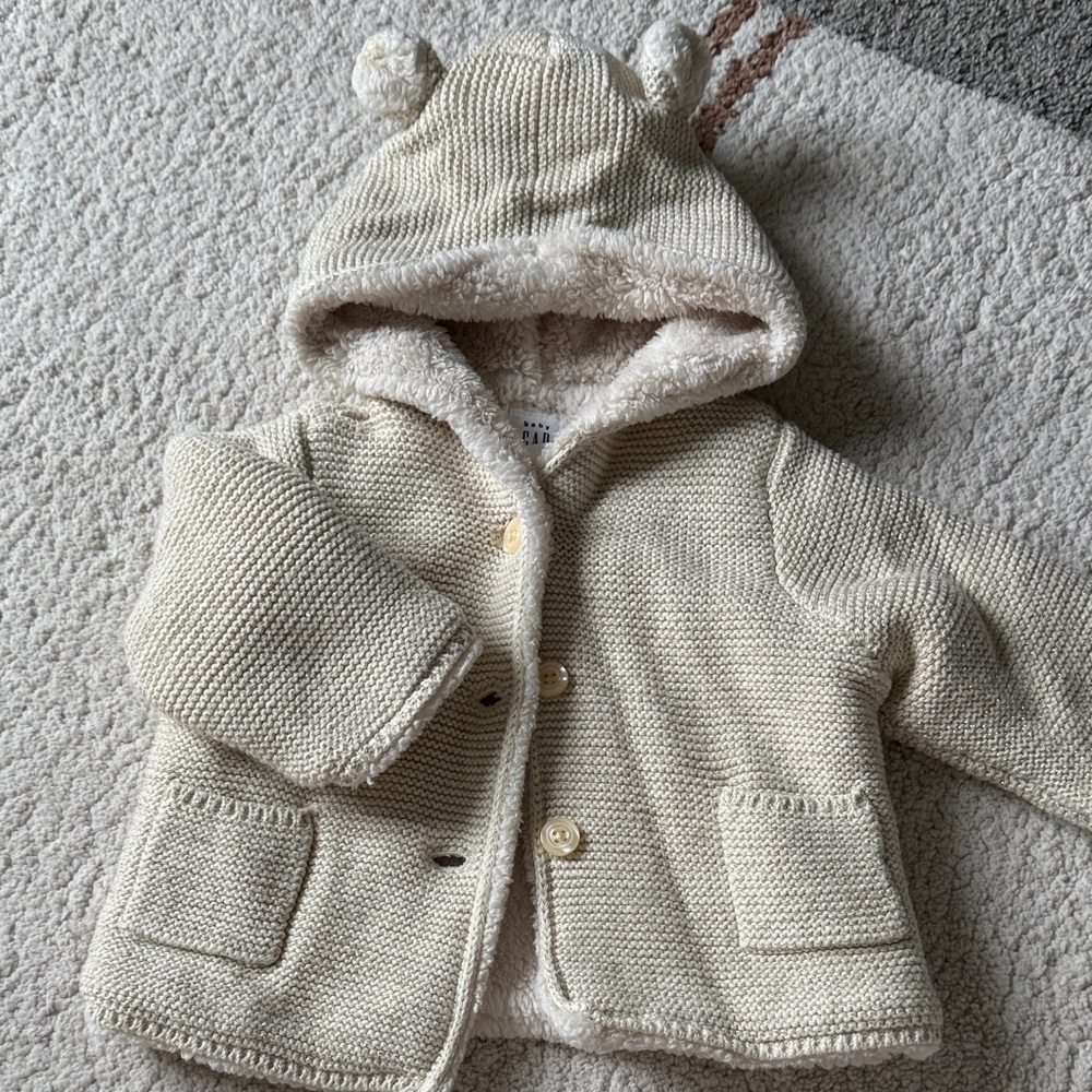 GAP Cream Fleece Baby Jacket